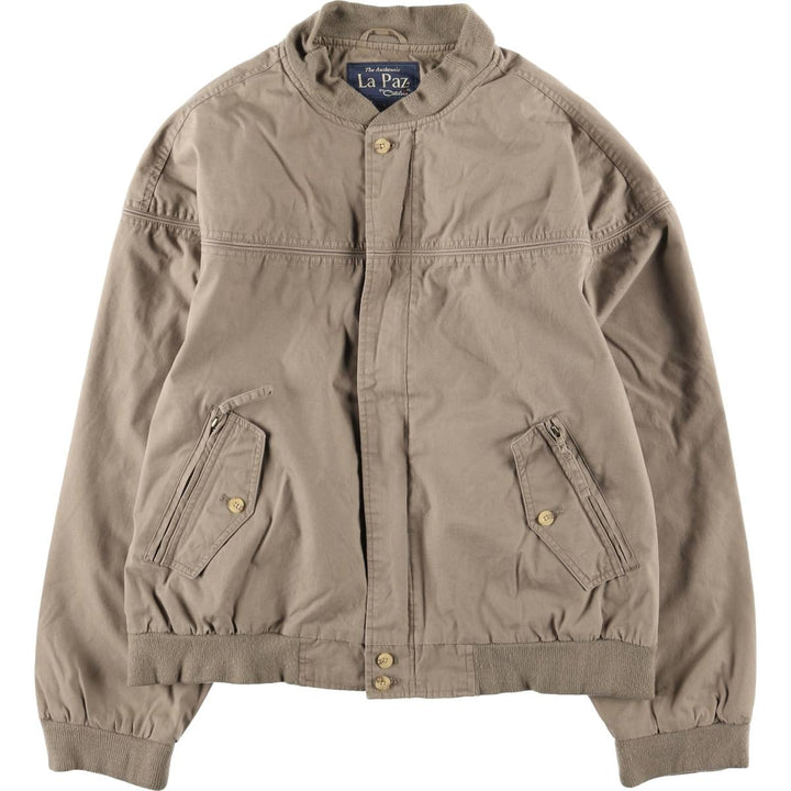 90'S Catalina La Paz Derby Jacket, Cup Shoulder, Men's Size L, Vintage cotton Khaki type brown Vintage Second Hand