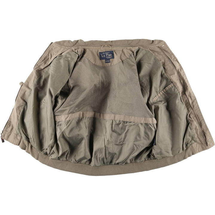 90'S Catalina La Paz Derby Jacket, Cup Shoulder, Men's Size L, Vintage cotton Khaki type brown Vintage Second Hand