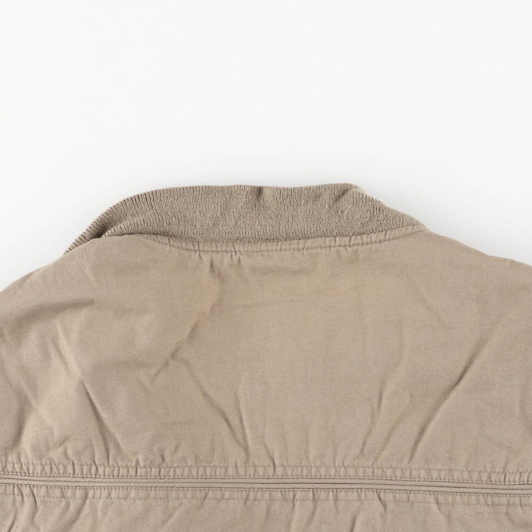90'S Catalina La Paz Derby Jacket, Cup Shoulder, Men's Size L, Vintage cotton Khaki type brown Vintage Second Hand