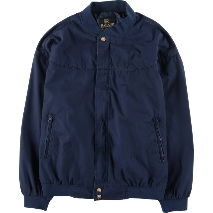 90s-00'S HABAND Derby Jacket, Cup Shoulder, Men's, Size L, Vintage polyester navy blue type Vintage Second Hand