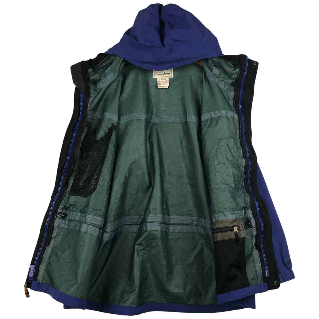 90s-00'S LL Bean All Conditions Gore-Tex Ripstop Mountain Parka, Men's XL Nylon Navy blue Vintage Second Hand