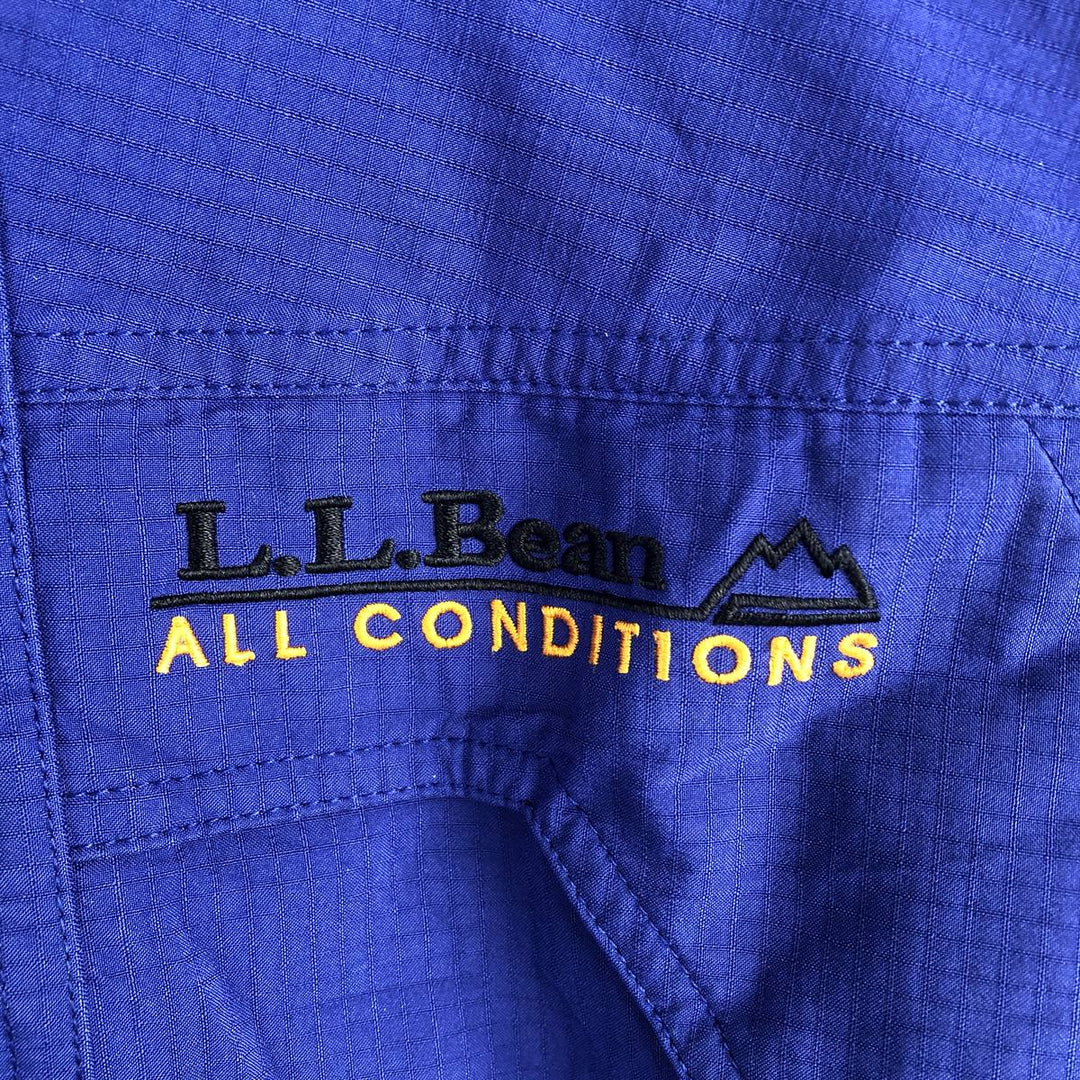90s-00'S LL Bean All Conditions Gore-Tex Ripstop Mountain Parka, Men's XL Nylon Navy blue Vintage Second Hand