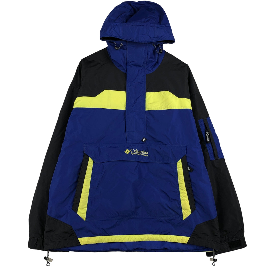 90s-00'S Vintage Columbia Padded Anorak Parka Puffer Jacket, Men's Size XL unclear blue type Vintage Second Hand