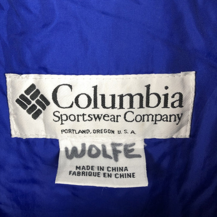 90s-00'S Vintage Columbia Padded Anorak Parka Puffer Jacket, Men's Size XL unclear blue type Vintage Second Hand