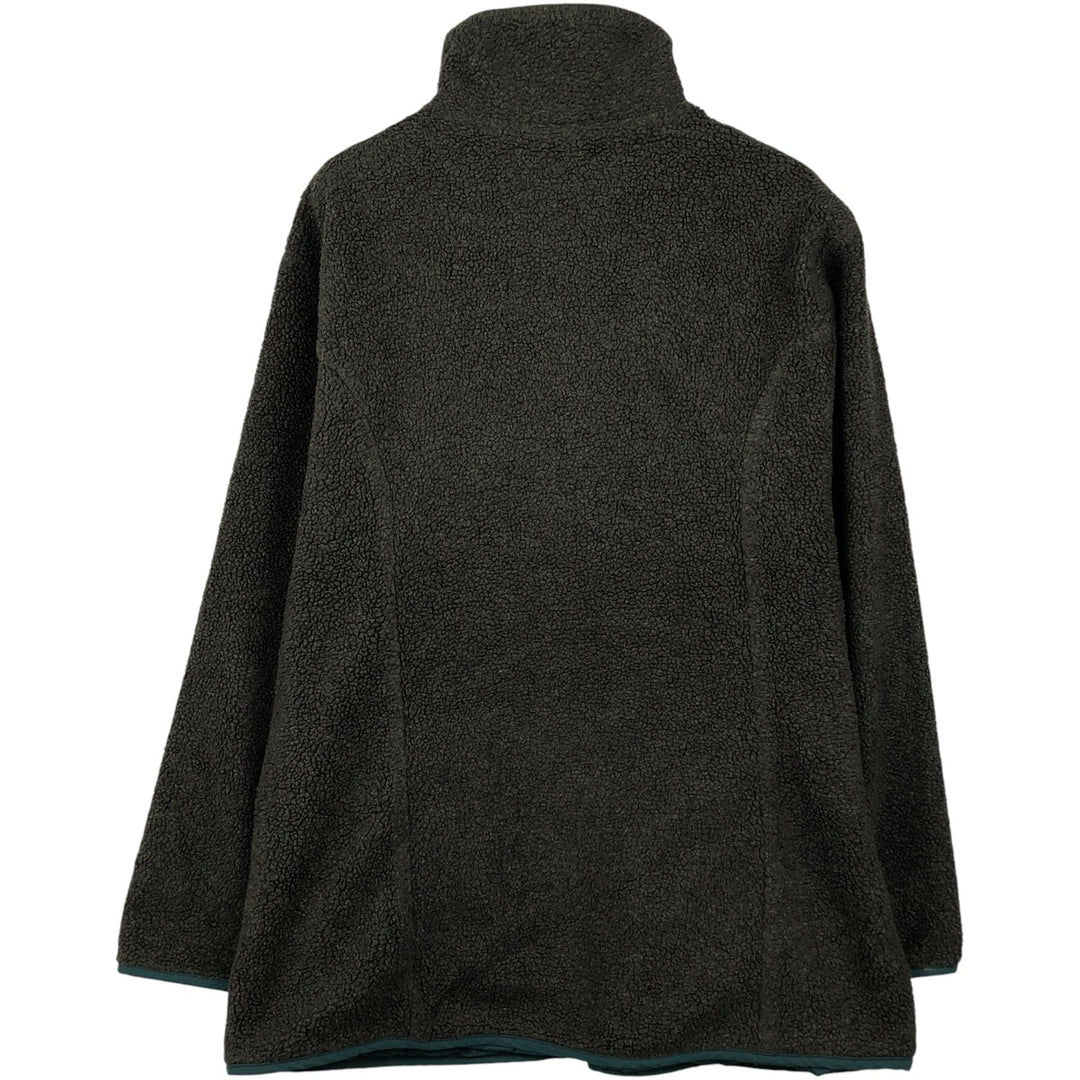 Vintage 80s-90'S Columbia LLBean fleece jacket, made in the USA, size L, women's acrylic Charcoal Vintage Second Hand