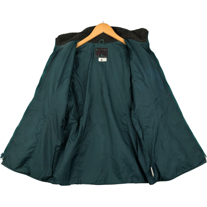 Vintage 80s-90'S Columbia LLBean fleece jacket, made in the USA, size L, women's acrylic Charcoal Vintage Second Hand