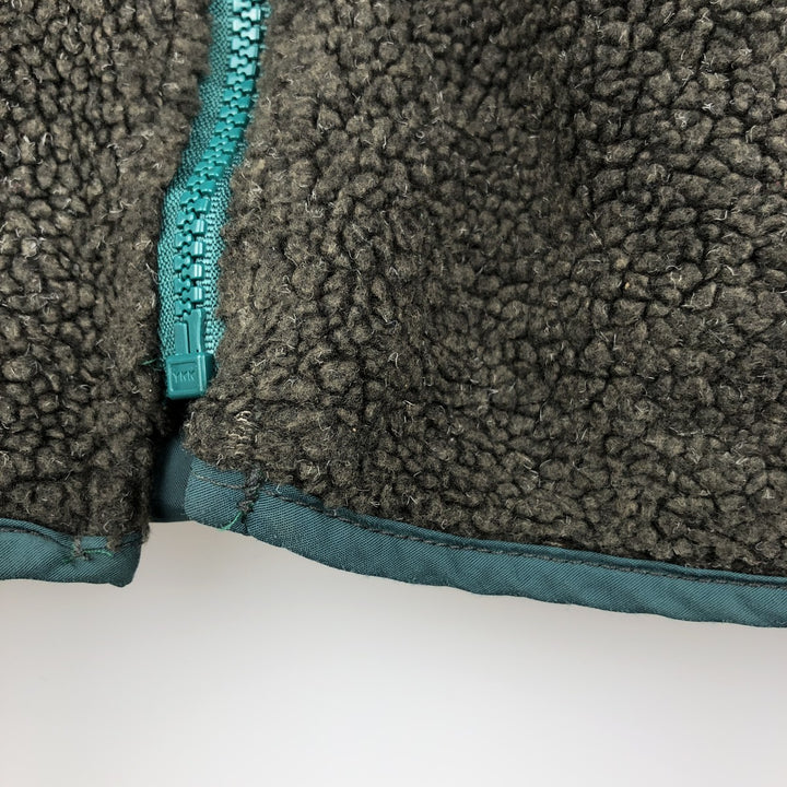 Vintage 80s-90'S Columbia LLBean fleece jacket, made in the USA, size L, women's acrylic Charcoal Vintage Second Hand