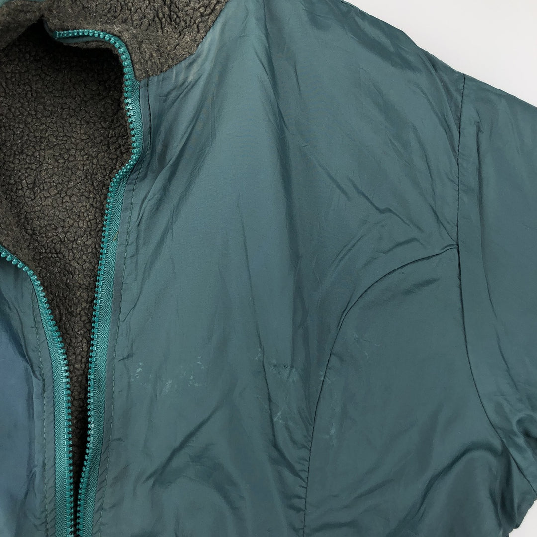Vintage 80s-90'S Columbia LLBean fleece jacket, made in the USA, size L, women's acrylic Charcoal Vintage Second Hand