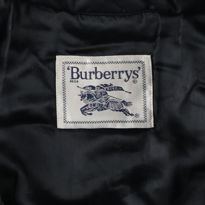 Burberry's padded puffer jacket, women's size L polyamide black type Vintage Second Hand