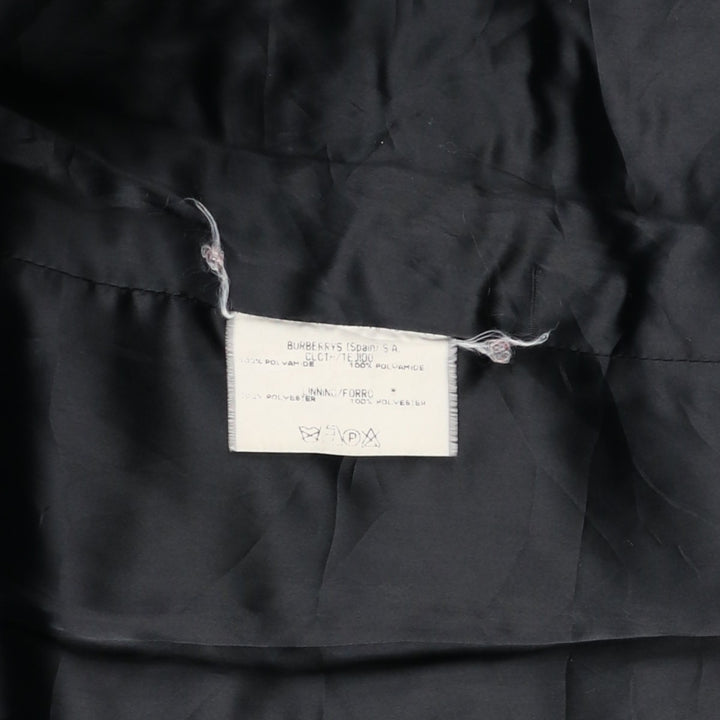 Burberry's padded puffer jacket, women's size L polyamide black type Vintage Second Hand