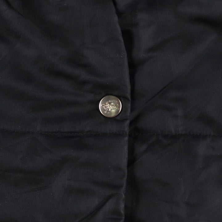 Burberry's padded puffer jacket, women's size L polyamide black type Vintage Second Hand