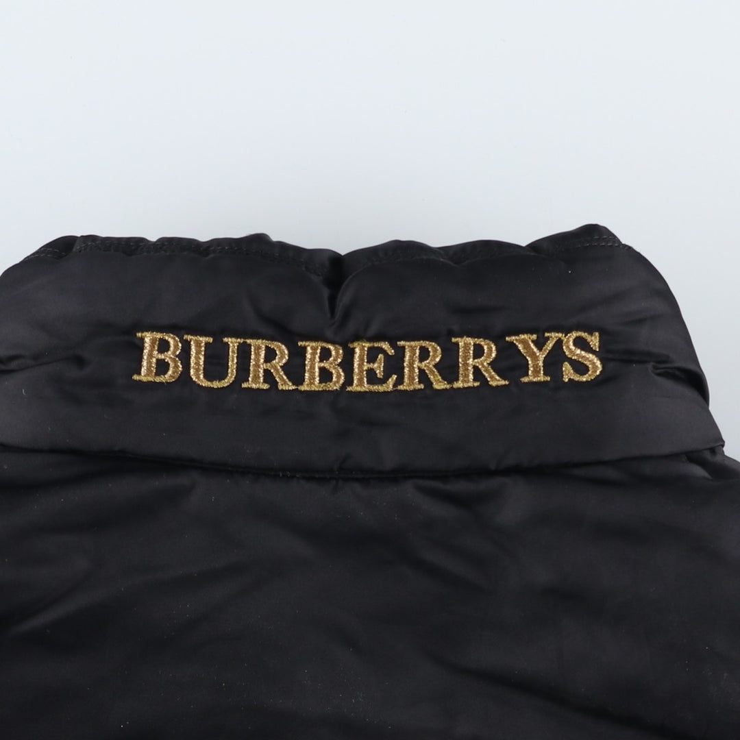 Burberry's padded puffer jacket, women's size L polyamide black type Vintage Second Hand