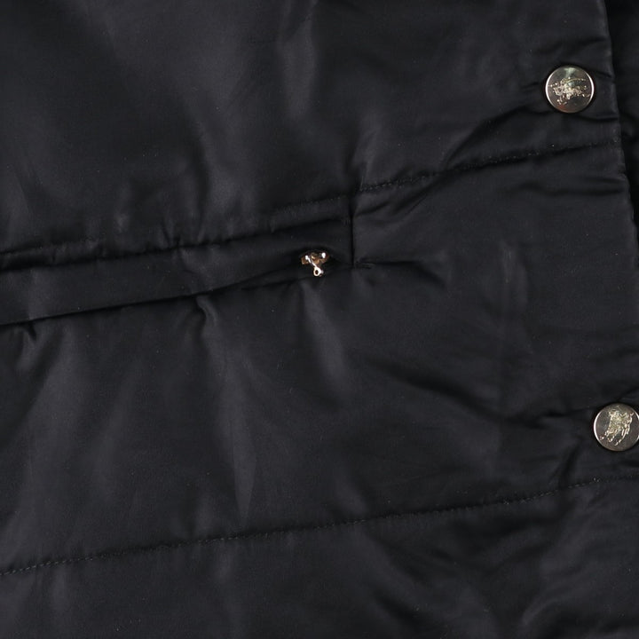 Burberry's padded puffer jacket, women's size L polyamide black type Vintage Second Hand