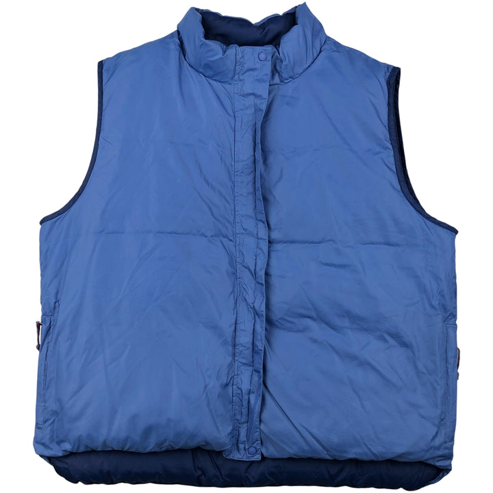 LLBean Reversible Goose Down Vest, Women's, XXL, Vintage polyester blue type Vintage Second Hand