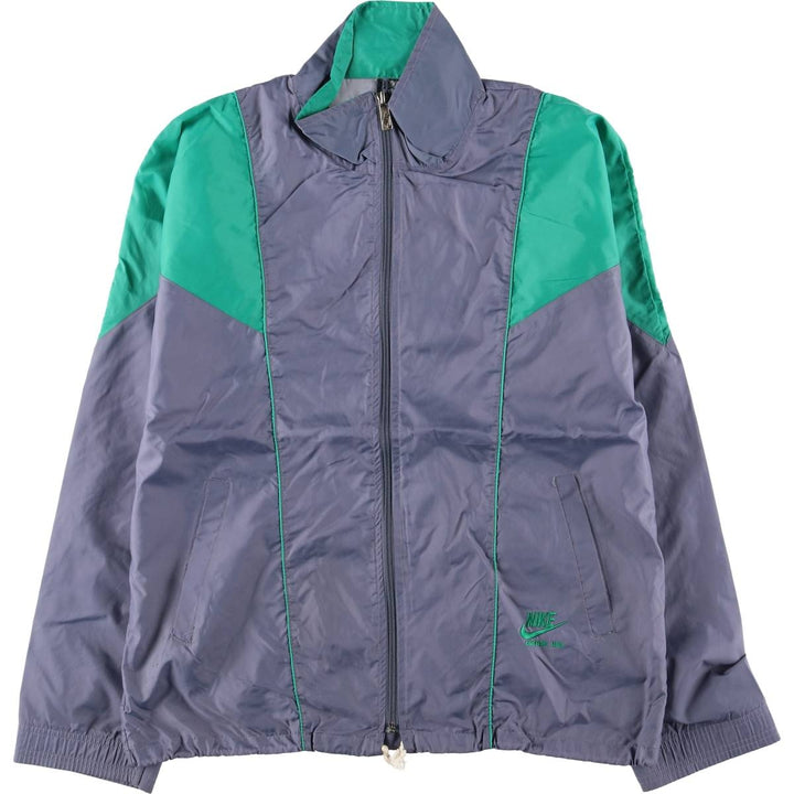 80'S Nike Navy Tag Nylon Jacket Men's M Size Vintage Nylon gray type Vintage Second Hand