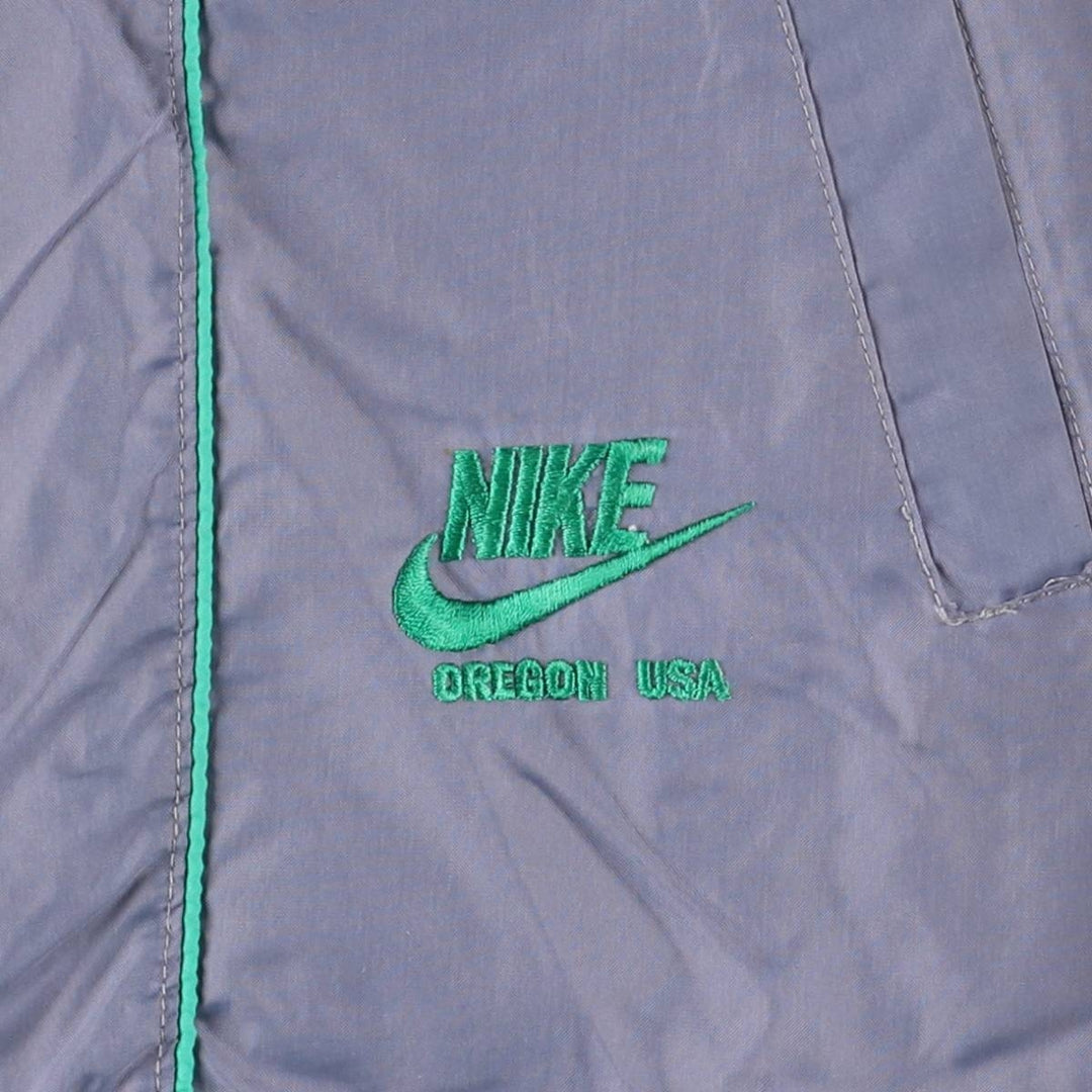 80'S Nike Navy Tag Nylon Jacket Men's M Size Vintage Nylon gray type Vintage Second Hand