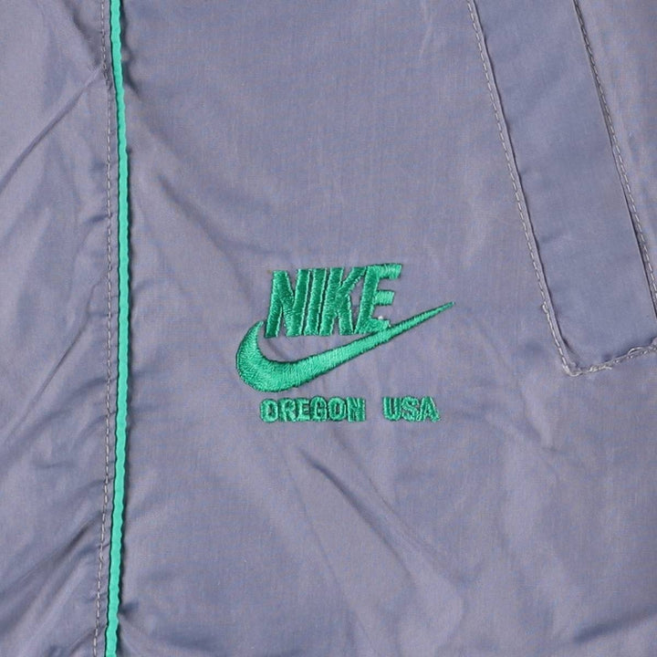 80'S Nike Navy Tag Nylon Jacket Men's M Size Vintage Nylon gray type Vintage Second Hand