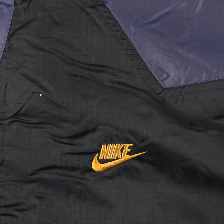 Vintage 90'S Nike silver tag ripstop nylon jacket, men's size XL Nylon black type Vintage Second Hand