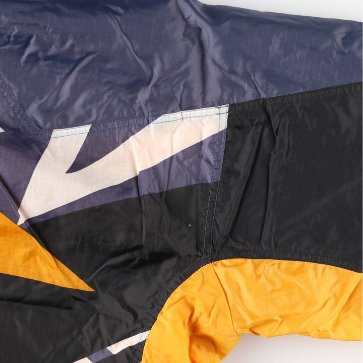 Vintage 90'S Nike silver tag ripstop nylon jacket, men's size XL Nylon black type Vintage Second Hand