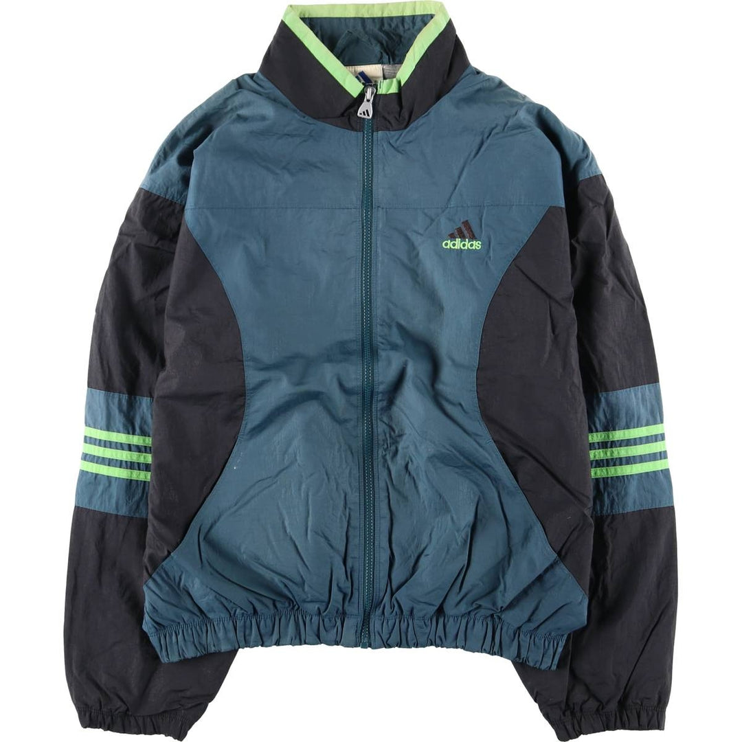 90'S Adidas Windbreaker Men's Size L Vintage unclear turquoise blue Vintage Second Hand