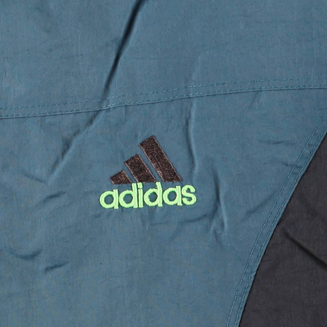 90'S Adidas Windbreaker Men's Size L Vintage unclear turquoise blue Vintage Second Hand
