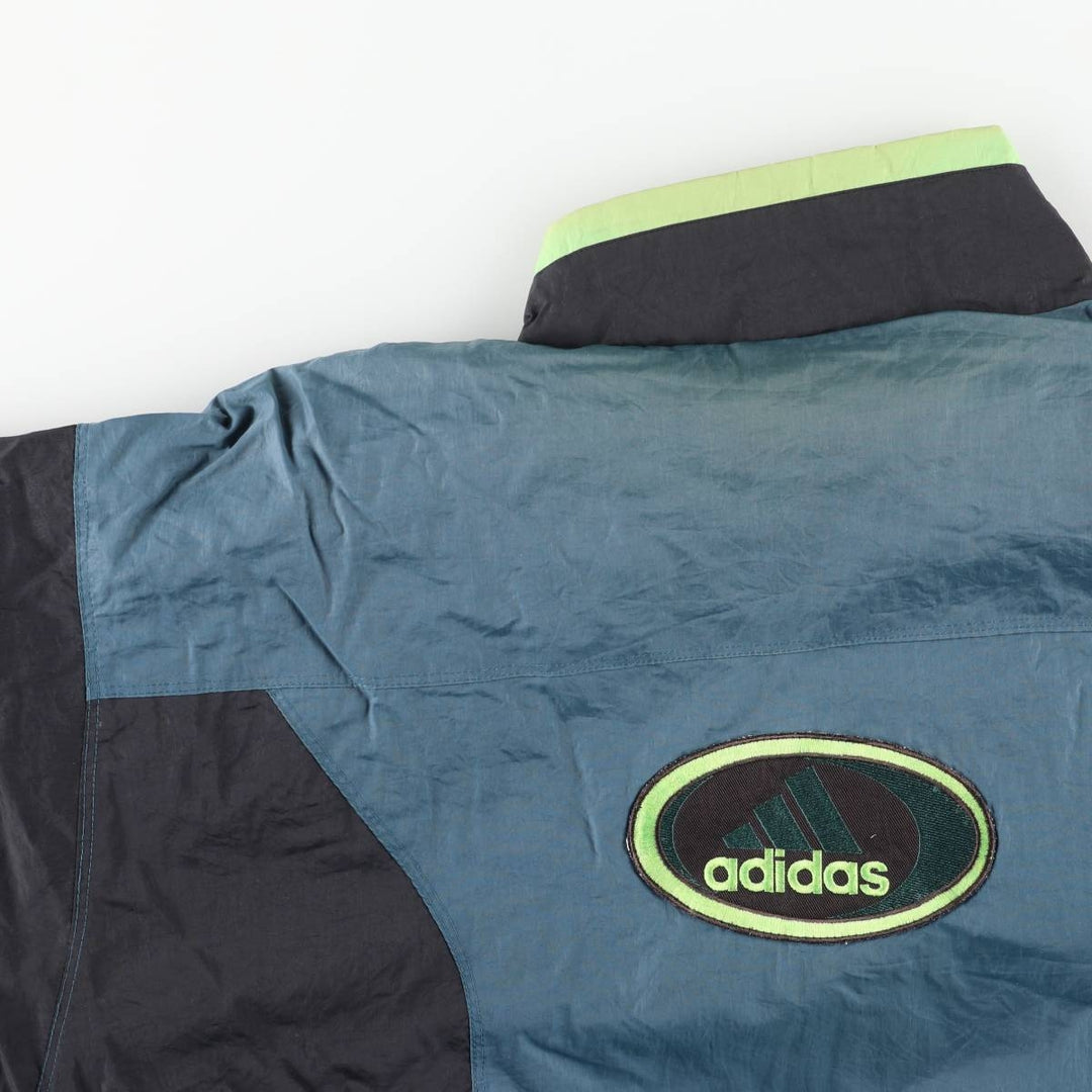 90'S Adidas Windbreaker Men's Size L Vintage unclear turquoise blue Vintage Second Hand