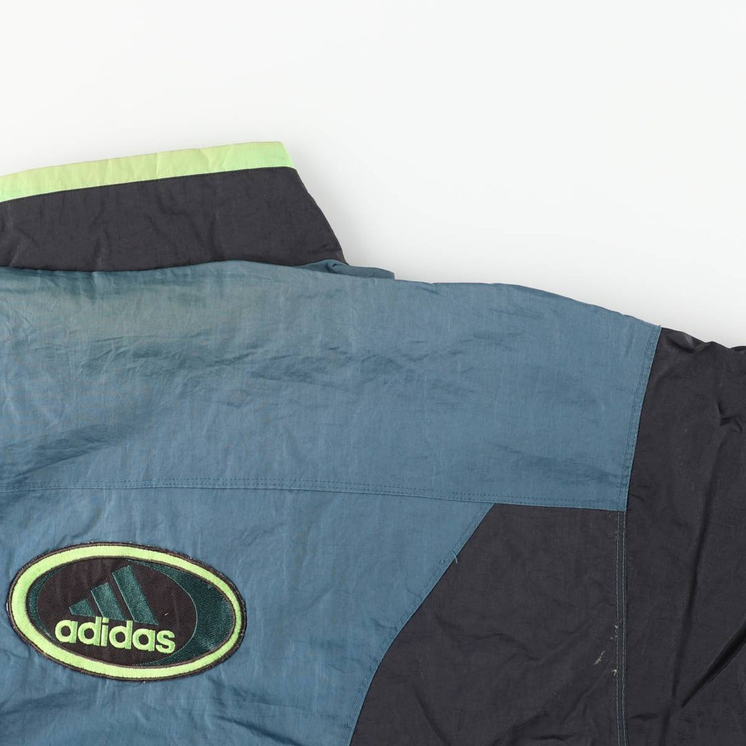 90'S Adidas Windbreaker Men's Size L Vintage unclear turquoise blue Vintage Second Hand