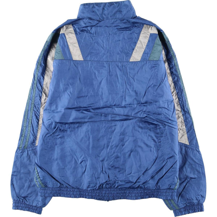 80'S Adidas nylon jacket, men's size L, vintage Nylon blue type Vintage Second Hand