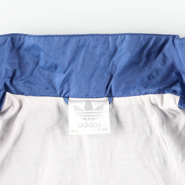 80'S Adidas nylon jacket, men's size L, vintage Nylon blue type Vintage Second Hand