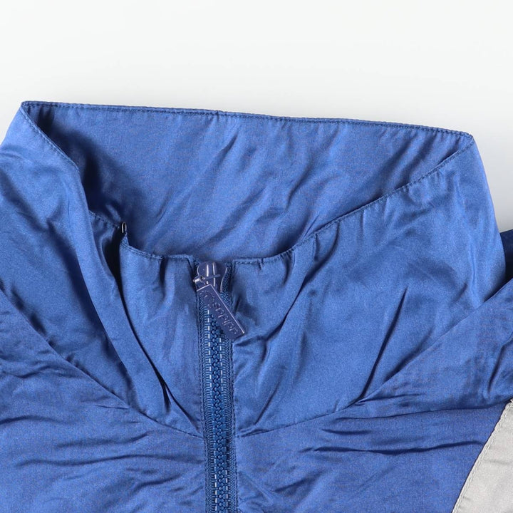 80'S Adidas nylon jacket, men's size L, vintage Nylon blue type Vintage Second Hand