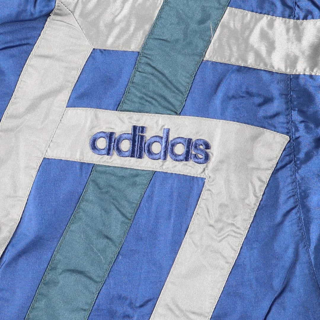 80'S Adidas nylon jacket, men's size L, vintage Nylon blue type Vintage Second Hand