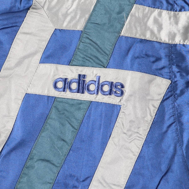 80'S Adidas nylon jacket, men's size L, vintage Nylon blue type Vintage Second Hand