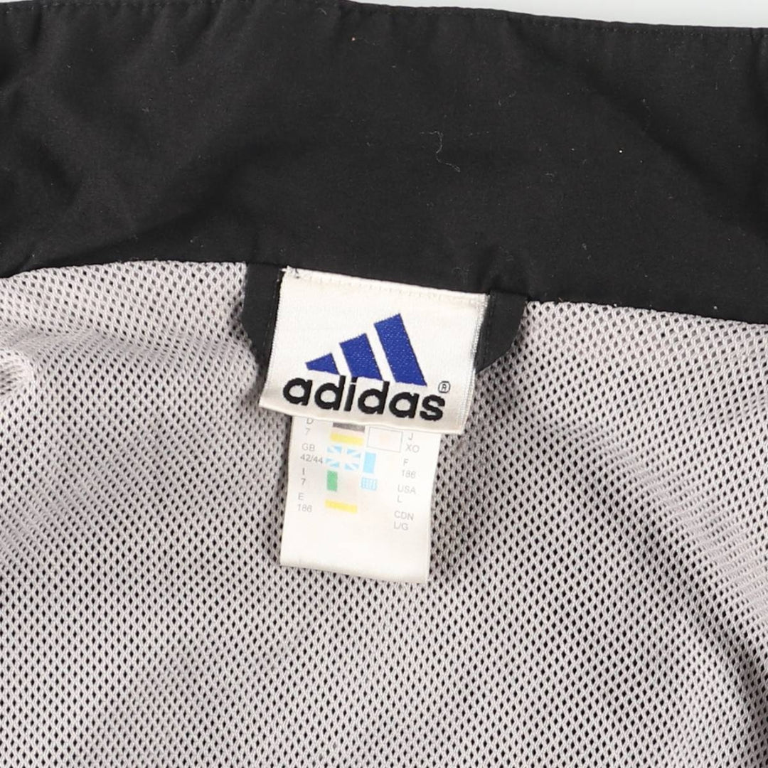 90'S Adidas Windbreaker Men's Size L Vintage polyester black type Vintage Second Hand