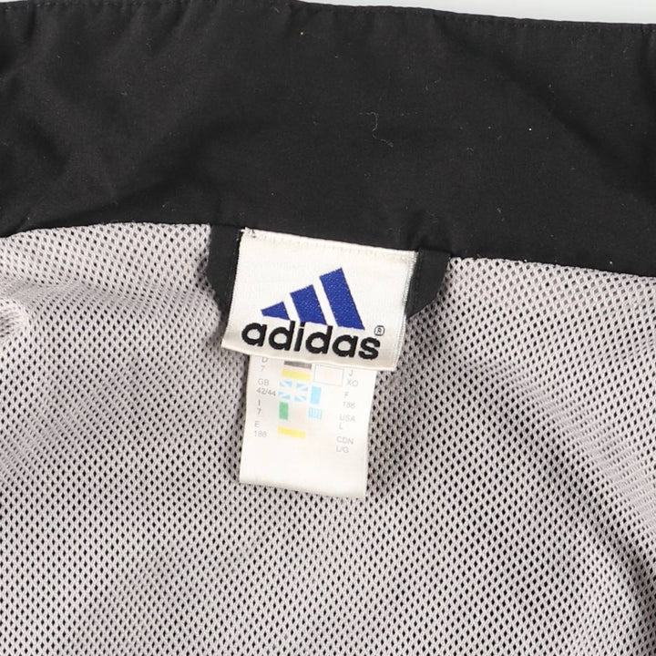 90'S Adidas Windbreaker Men's Size L Vintage polyester black type Vintage Second Hand