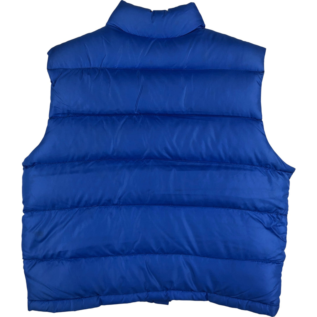 Vintage 1980'S The North Face brown tag down vest, women's size L Nylon blue type Vintage Second Hand