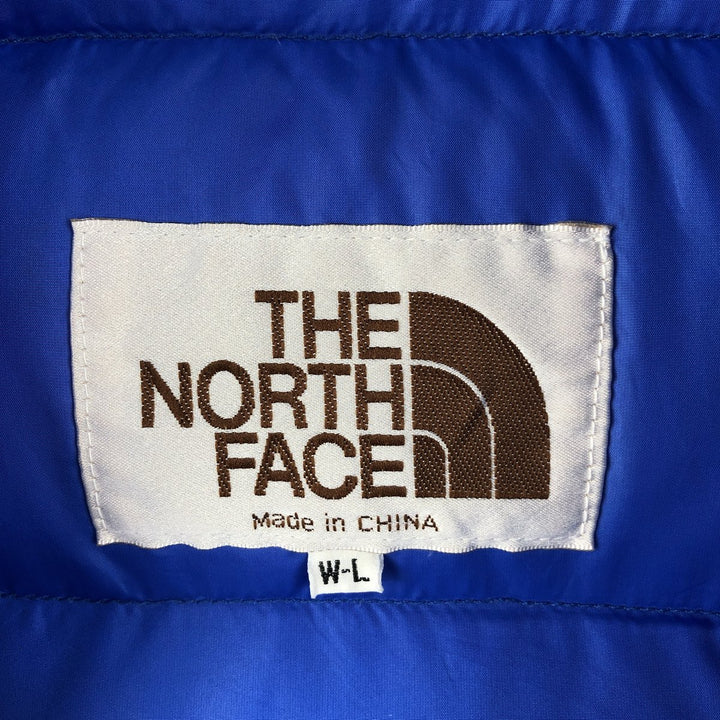 Vintage 1980'S The North Face brown tag down vest, women's size L Nylon blue type Vintage Second Hand