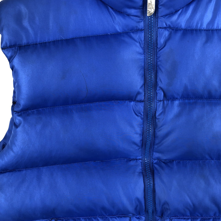 Vintage 1980'S The North Face brown tag down vest, women's size L Nylon blue type Vintage Second Hand