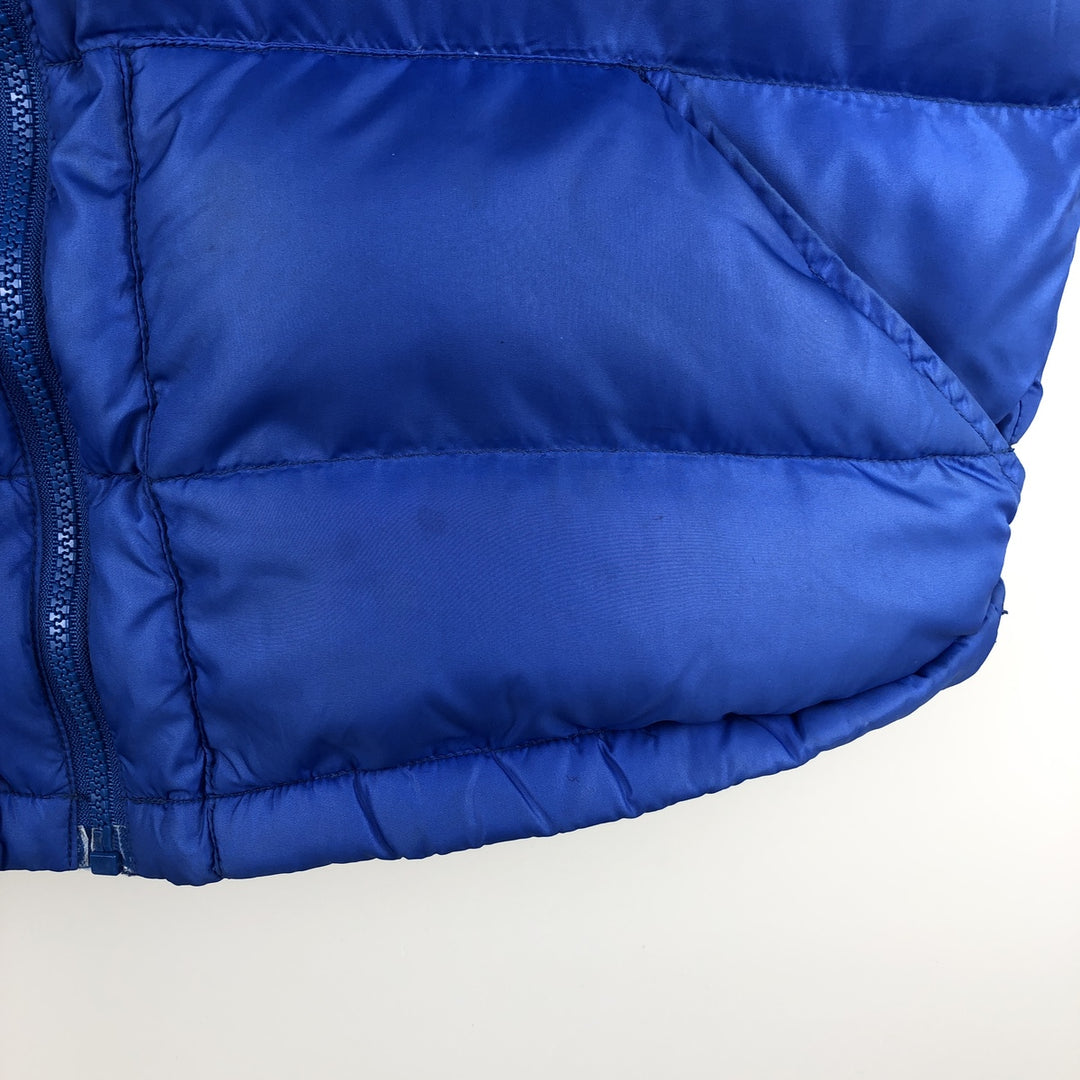 Vintage 1980'S The North Face brown tag down vest, women's size L Nylon blue type Vintage Second Hand