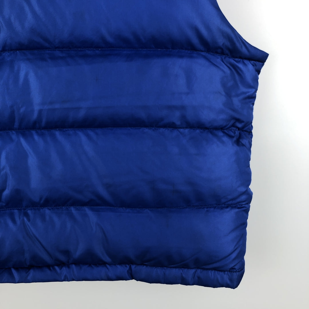 Vintage 1980'S The North Face brown tag down vest, women's size L Nylon blue type Vintage Second Hand