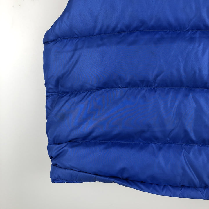 Vintage 1980'S The North Face brown tag down vest, women's size L Nylon blue type Vintage Second Hand