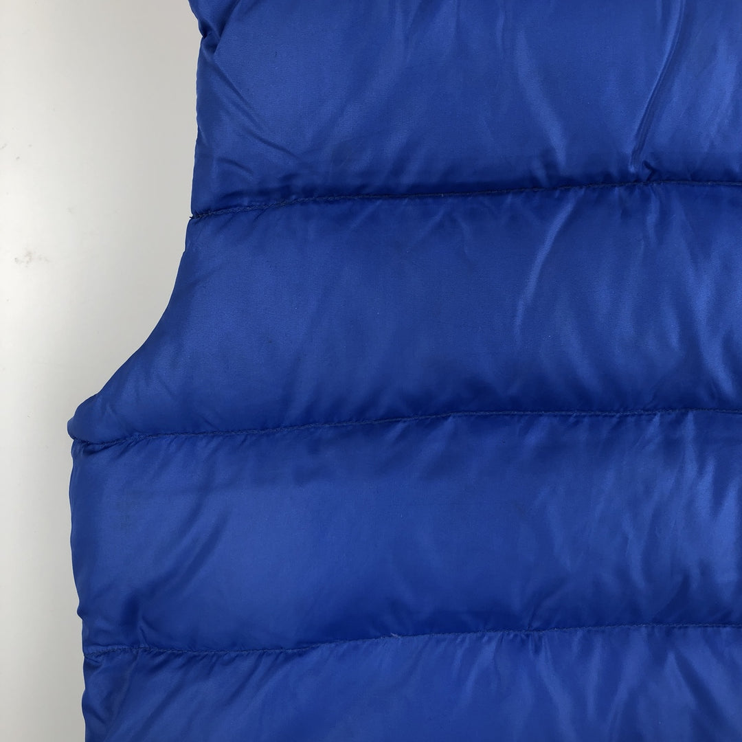 Vintage 1980'S The North Face brown tag down vest, women's size L Nylon blue type Vintage Second Hand