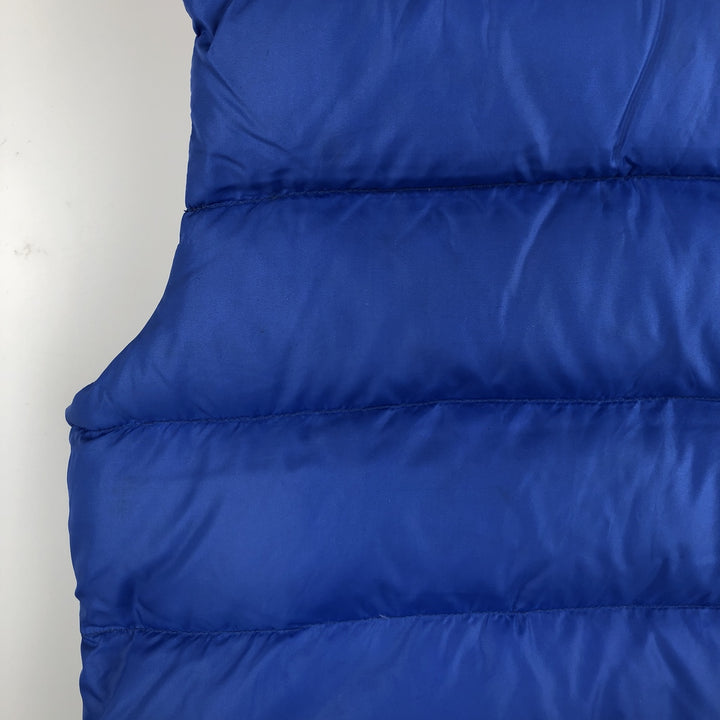 Vintage 1980'S The North Face brown tag down vest, women's size L Nylon blue type Vintage Second Hand