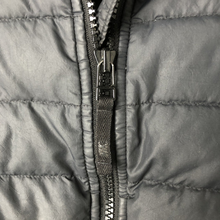 Nike padded down vest, women's size S polyester black type Vintage Second Hand