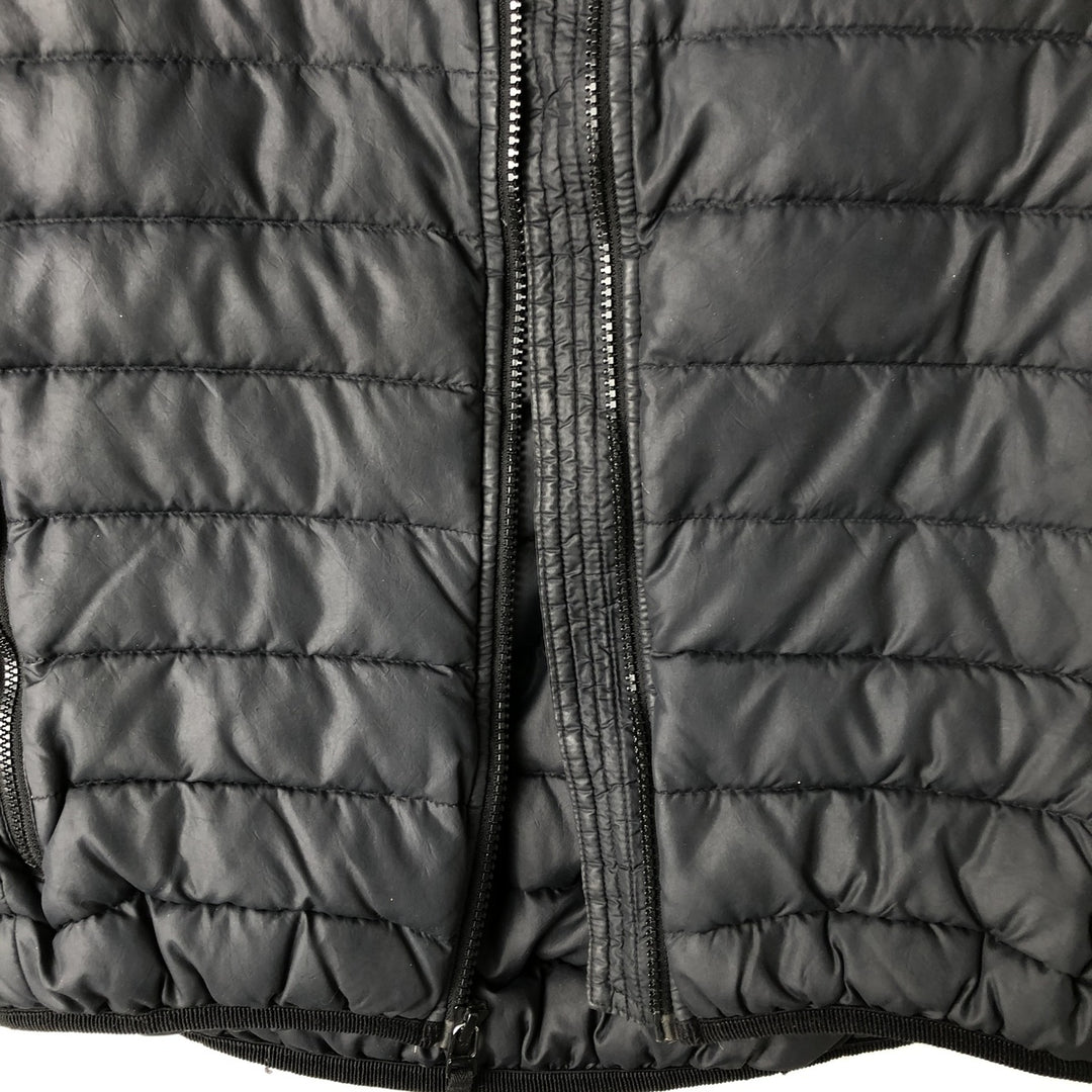 Nike padded down vest, women's size S polyester black type Vintage Second Hand
