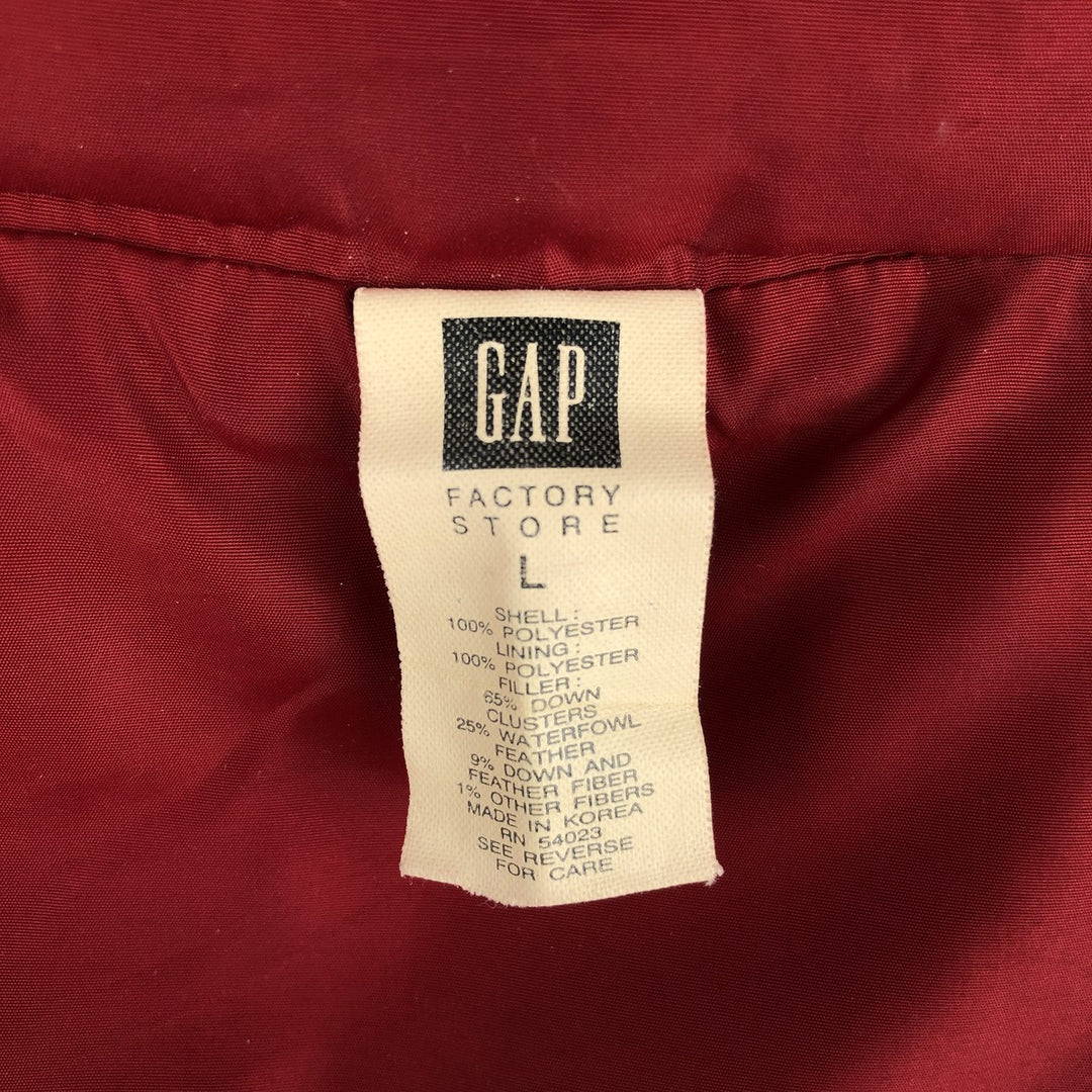 90'S GAP Old Gap Reversible Down Vest, Women's, Size L, Vintage polyester gray type Vintage Second Hand