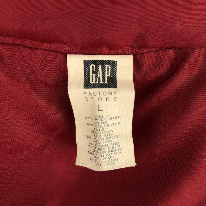 90'S GAP Old Gap Reversible Down Vest, Women's, Size L, Vintage polyester gray type Vintage Second Hand