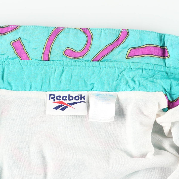 90'S Reebok all-over print nylon jacket, men's size XL, vintage Nylon Blue type light blue Vintage Second Hand