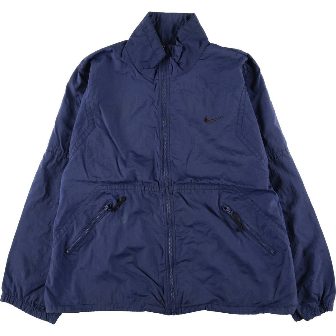 90'S Nike NIKE Nylon Jacket Men's XL Size Vintage Nylon navy blue type Vintage Second Hand