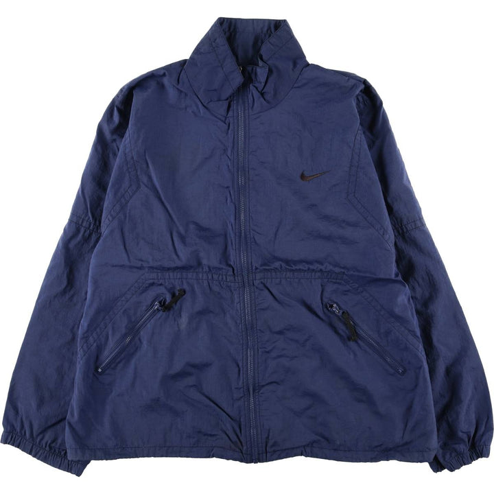 90'S Nike NIKE Nylon Jacket Men's XL Size Vintage Nylon navy blue type Vintage Second Hand