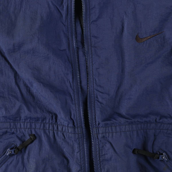 90'S Nike NIKE Nylon Jacket Men's XL Size Vintage Nylon navy blue type Vintage Second Hand